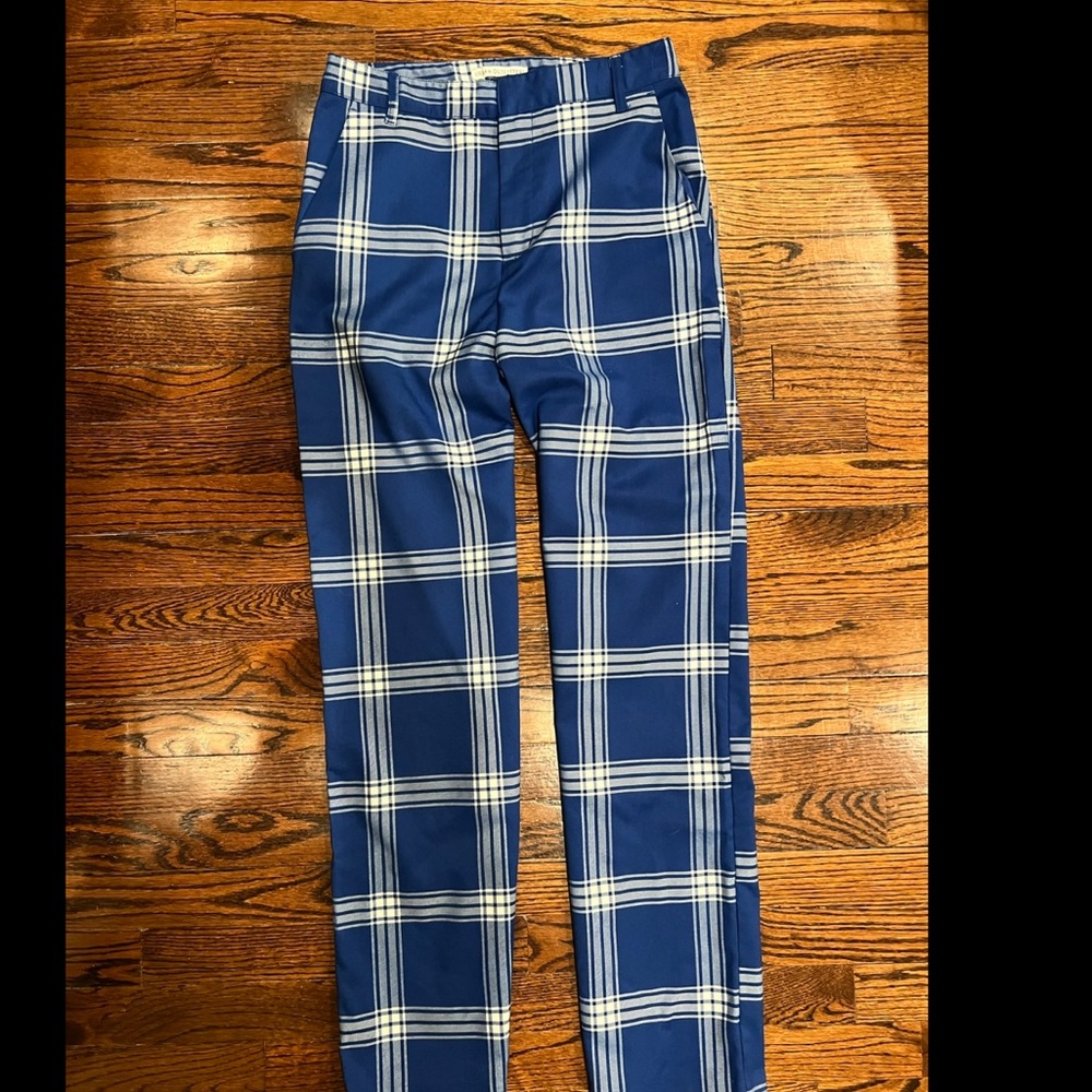 Urban Outfitters Blue White Checkered Pant